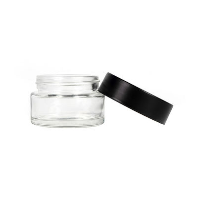 Kindermogelijke dop Glas wiet pot 1 oz luchtdichte hennep pot met kindermogelijk deksel