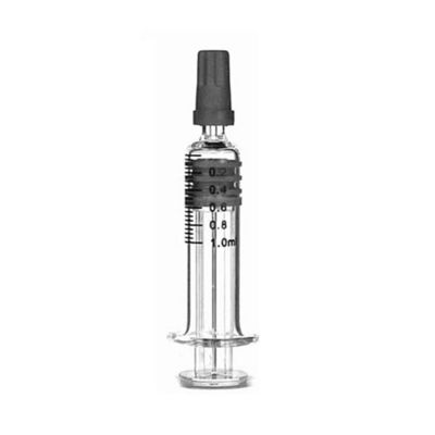 Van het het Slotuiteinde van Borosilicateluer Silp Luer van de de Spuit1ml Hennep CBD de Spuit van het de Olieglas