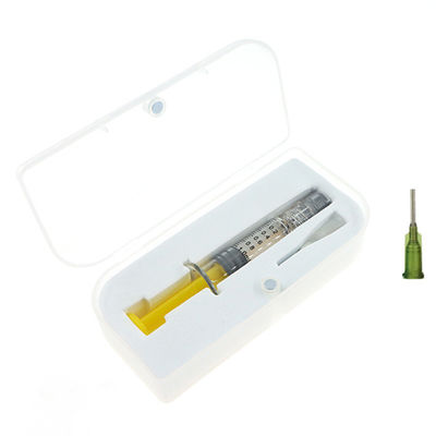 Van het de Douaneonkruid van het Borosilicateglas van het Pak1ml Gekleurde Luer het Slotspuit voor Concentraatolie