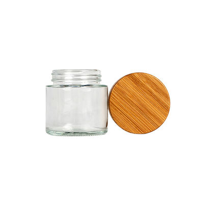 3oz ontruim de Kruik van het Glasonkruid met Bamboedeksel de 8ste Kruik van het 3,5 Gramglas