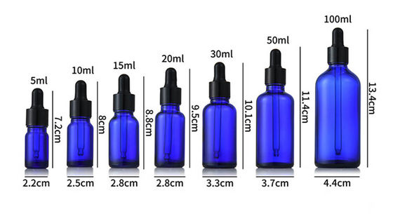 Kinderwaardig glazen druppelfles voor essentiële olieverpakking Custom 15ml 30ml 50ml 100ml serumfles met druppel