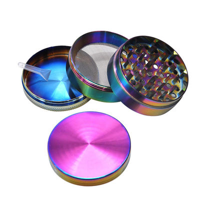 4 lagen van het Regenboogmetaal van Herb Tobacco Grinder Portable Zinc de Legerings
