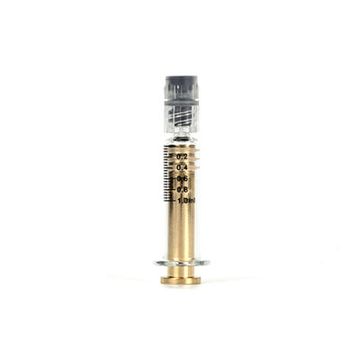 Van het het Slotglas van Luer van de metaalduiker van de de Spuit1ml  van de Oliespuiten de Zilveren Gouden Duiker