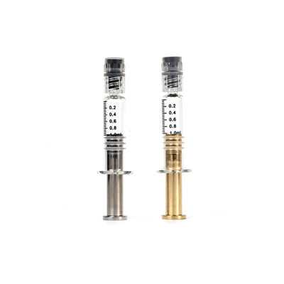 Het gouden Zilveren van de het Glasspuit van de Metaalduiker 1ml Slot van Luer Zonder lek