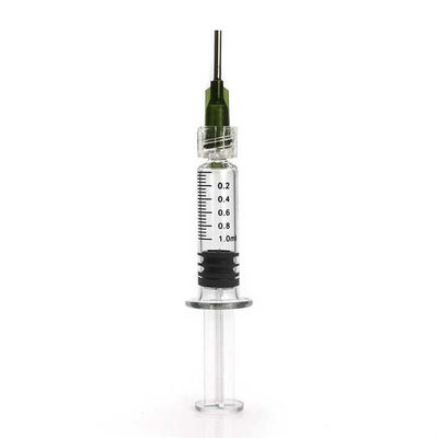 Van de het Slot1ml Hennep CBD van Luer van de glasspuit het Concentraatspuiten met Botte Naalden