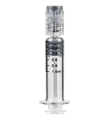 Van de het Slotolie van Luer van het Borosilicateglas de Spuit 1mL Prefillable voor cbd Olie