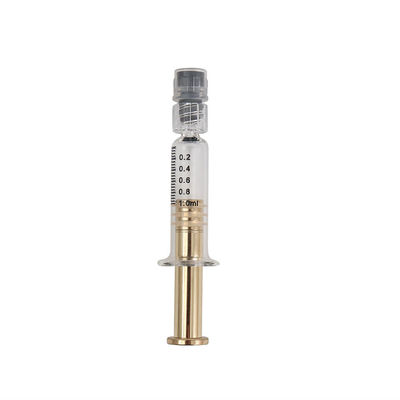 Het gouden Zilveren van de het Glasspuit van de Metaalduiker 1ml Slot van Luer Zonder lek
