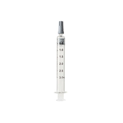 De Spuit van het het Glas3ml Luer Slot van de Luermisstap Opnieuw te gebruiken voor Zuivere Olie