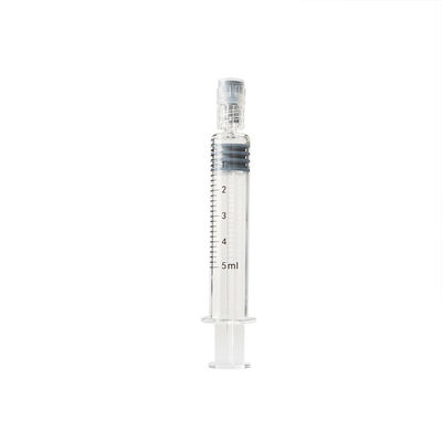Prefillable van de het Slotspuit van 5 Ml Luer Spuiten van de het Glasschar van Borosilicate de Lege