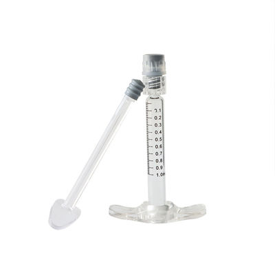 Leeg Luer Lock glazen spuitjes met metalen of kunststof spuitpunten voor cosmetische olie