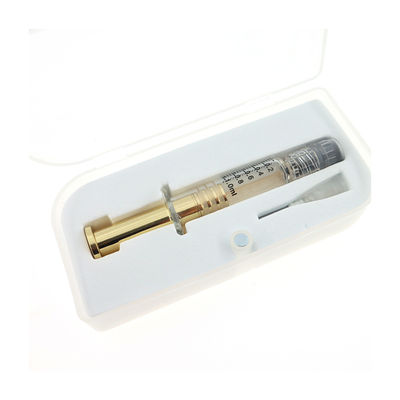 Het Slotspuit van het Borosilicateglas 1mL Luer met Metaalzilver of Metaal Gouden Duiker