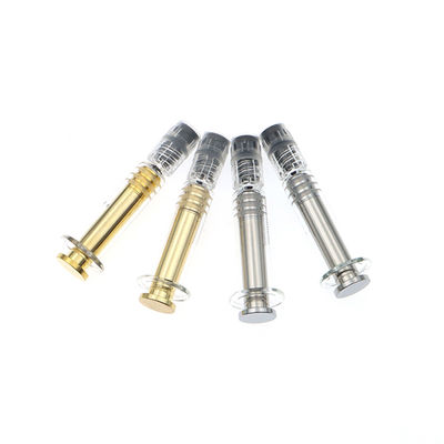 Het Slotspuit van het Borosilicateglas 1mL Luer met Metaalzilver of Metaal Gouden Duiker