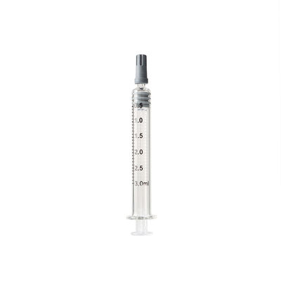 Spuiten van het het Uiteinde de Steriele Glas van het Luerslot voor CBD-de Spuit van de Olie3ml Schar