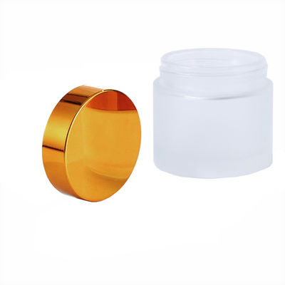 2oz Kinderveilige Matheldere Glazen Pot met Gouden Deksel