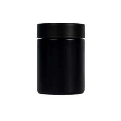 5oz Matte Black Glass Weed Jar met GLB Veilig voor kinderen