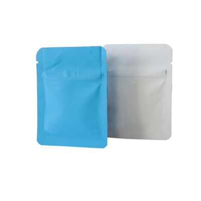Groothandel Blauw Wit Zwart Kinderwaardig Ziplock Mylar Weed Bags Kinderwaardig Verpakking