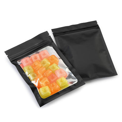 Aanpasbare Matte Zwarte Kinderwaardig Mylar Pockets met Doorzichtig Raam