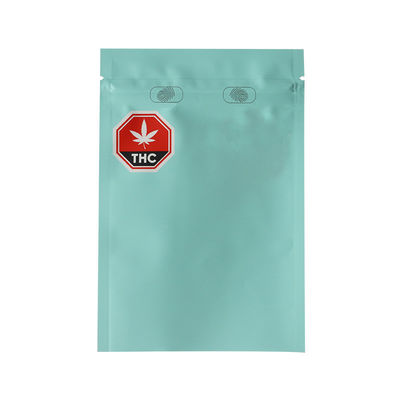 Op maat gedrukt 4 x 6 'inches wiet zak 1/4 ounce Stand Up Pouch