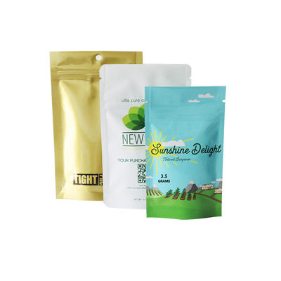 het Onkruid van 28g 454g CBD Mylar van de de Marihuanazak van de Verpakkingsritssluiting eindigt de Zachte Aanraking