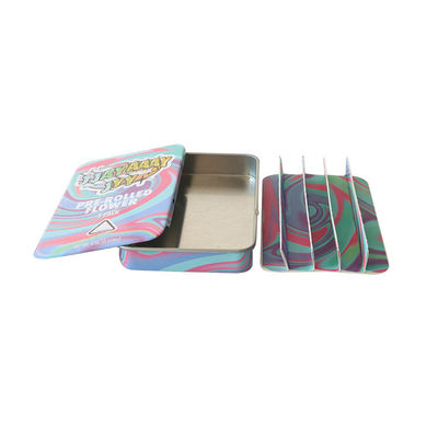 Kinderwaardig tin doos Perfect voor snoep Joint Pre Rolls oplossing in verschillende maten