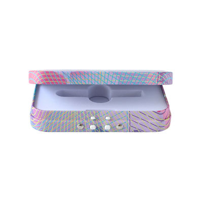 De Patroon Doos Scharnierend Tin Child Resistant Tin Box van de gepaste kleurdruk