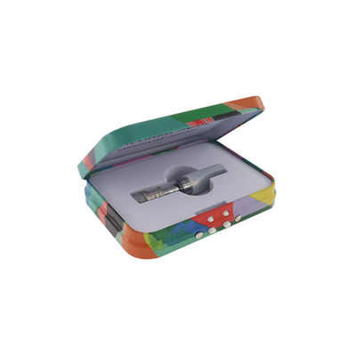 Scharnierende Dekselpatroon die veilig voor kinderen Tin Recyclable Metal Joint Box verpakken