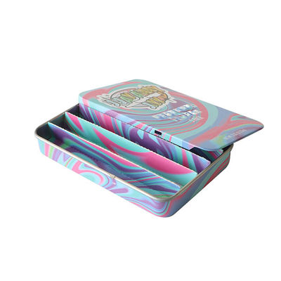 In reliëf makend Dia Veilig voor kinderen Tin With Paper Insert Tin van het 5 Pak het Prebroodje