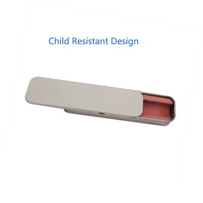 Klein Glijdend Tin Box For Infused Tablets Veilig voor kinderen Prerolls en Patroon