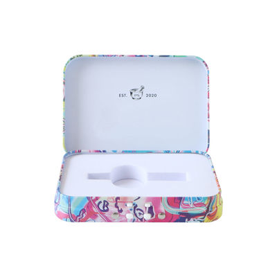 Tin Box veilig voor kinderen voor Vapes-het van een scharnier voor*zien-Dekselmetaal Tin Case van Cr