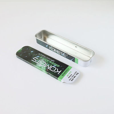 Mini Metal Child Resistant Tin-Doos voor THC Gegoten Tabletten Verpakking