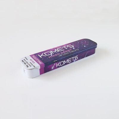 Mini Metal Child Resistant Tin-Doos voor THC Gegoten Tabletten Verpakking