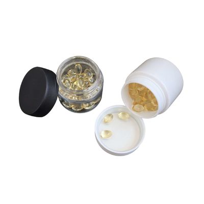 Kinderwaardig 3 oz PET plastic geurbestendige wietpot met 53-400 hals afwerking