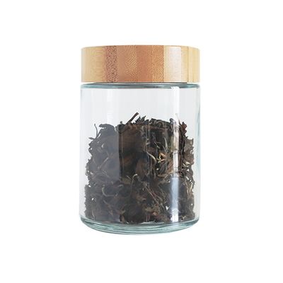 De grote Kruik van het het Deksel Kindveilige Glas van het Grootte18oz Bamboe voor CBD-Bloem