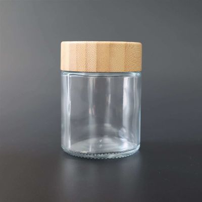 De kindveilige 4oz-van de het Glaskruik van het Bamboedeksel Kruik van de de bloem Luchtdichte