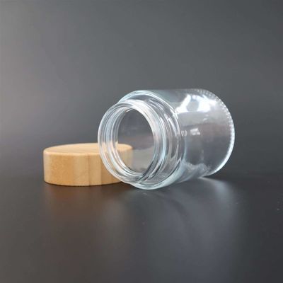 De kindveilige 4oz-van de het Glaskruik van het Bamboedeksel Kruik van de de bloem Luchtdichte