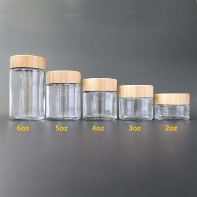2-6oz van de de Geheime bergplaatskruik van het Glasonkruid van het het Kindbewijs van het het Bamboedeksel het Glas 8ste Kruik