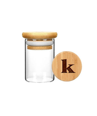 De veelvoudige Grootte ontruimt de Kruik van Glasborosilicate met Bamboesilicone Verzegeld Deksel