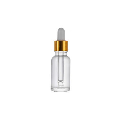 Gepersonaliseerde kleurendruppelfles voor essentiële oliën en serum kindbestendig zwart glasfles met druppel