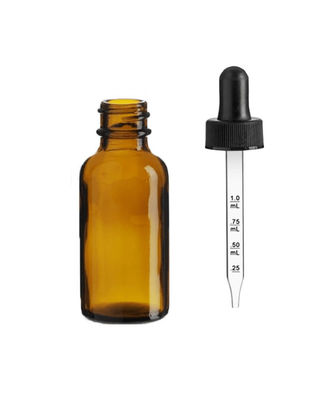 Kindveilige de Oliee Vloeistoffen van glasamber dropper bottle for canabiss