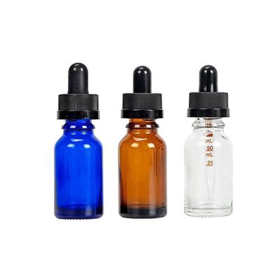 De kindveilige Fles 30ml 1oz van het Glasdruppelbuisje ontruimt Blauwe Amber Green