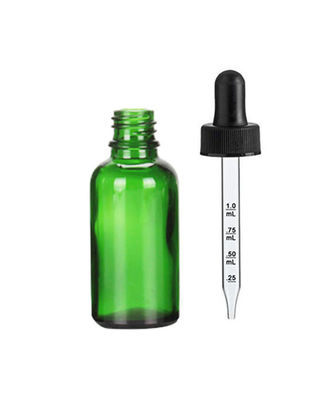 Bovenkant de Veilig voor kinderen van 30ml 1oz Amber Glass Dropper Bottle With voor Hennepolie
