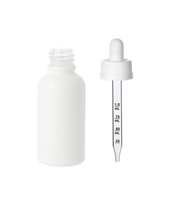 Matte White Essential Oil Glass-Fles van de Druppelbuisje de Kindveilige 30ml Tint