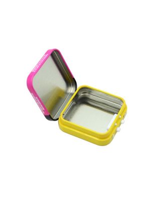 Vierkant Tin Box Food Grade Metal veilig voor kinderen Tin For Candy Mint