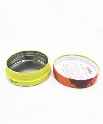Kleverige Ronde de Producten van Tin Boxes With Lids CBD Verpakking veilig voor kinderen