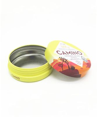 Kleverige Ronde de Producten van Tin Boxes With Lids CBD Verpakking veilig voor kinderen