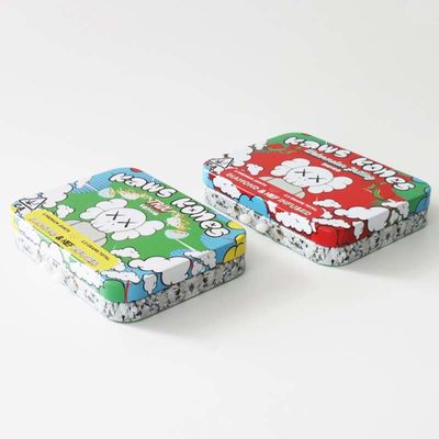 Rechthoekig Tin Box Veilig voor kinderen met Matte Finish