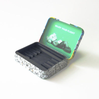 Rechthoekig Tin Box Veilig voor kinderen met Matte Finish