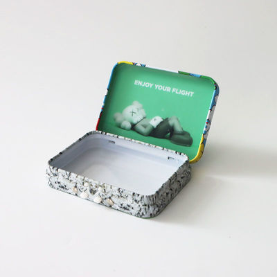 Rechthoekig Tin Box Veilig voor kinderen met Matte Finish
