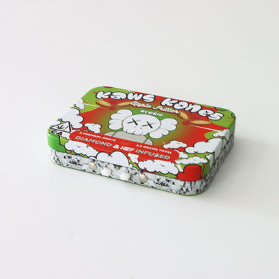 Rechthoekig Tin Box Veilig voor kinderen met Matte Finish