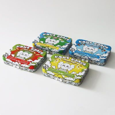 Steen of Glanzend Tin Box Veilig voor kinderen met Siliciumtussenvoegsel voor 5pcs Preroll